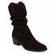 Напівчоботи на підборі Casual marron (4231_41) коричнева замша 11603 фото 2