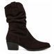 Напівчоботи на підборі Casual marron (4231_41) коричнева замша 11603 фото 1