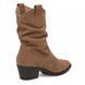 Напівчоботи на підборі Casual taupe (4230_41) сіро-коричнева замша 11608 фото 3