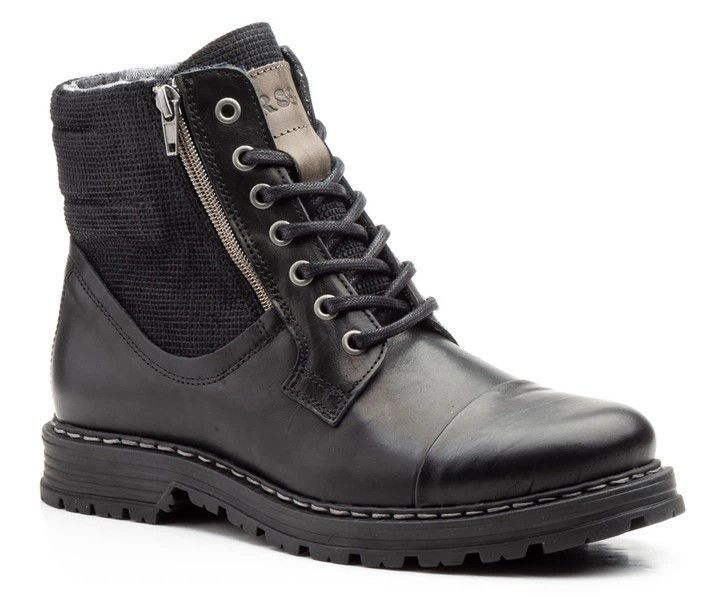 Черевики Nautic Blue negro (1200_45) чорна шкіра 1726 фото