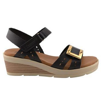 Босоніжки на липучці Blusandal negro (4168_41) чорна шкіра 11209 фото