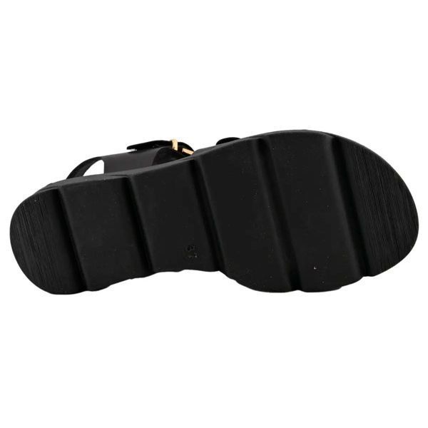 Сандалі з пряжками Blusandal negro (3848_36) чорна шкіра 9616 фото