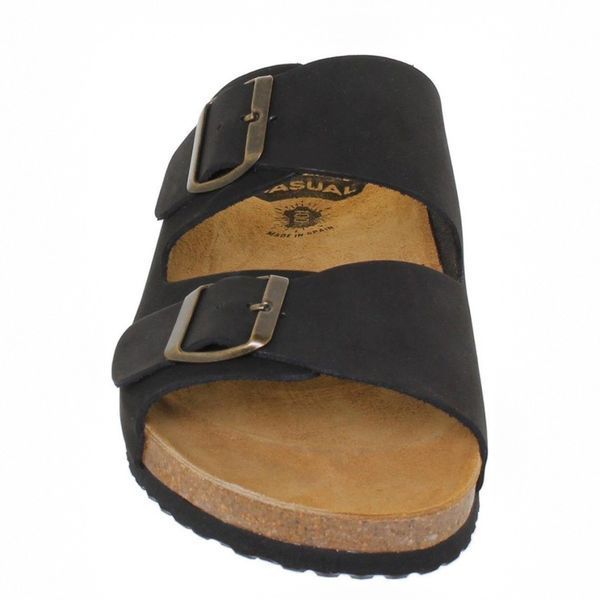 Шльопанці Casual negro (1726_45) чорна шкіра 9039 фото