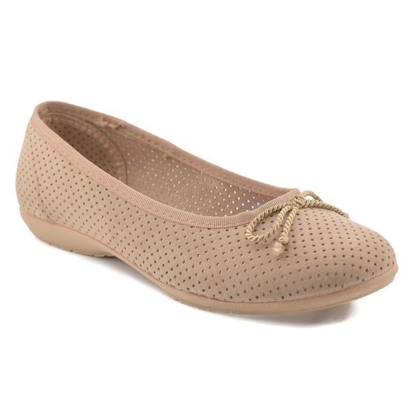 Балетки з перфорацією Amelie beige (3494_39) бежеві 8809 фото