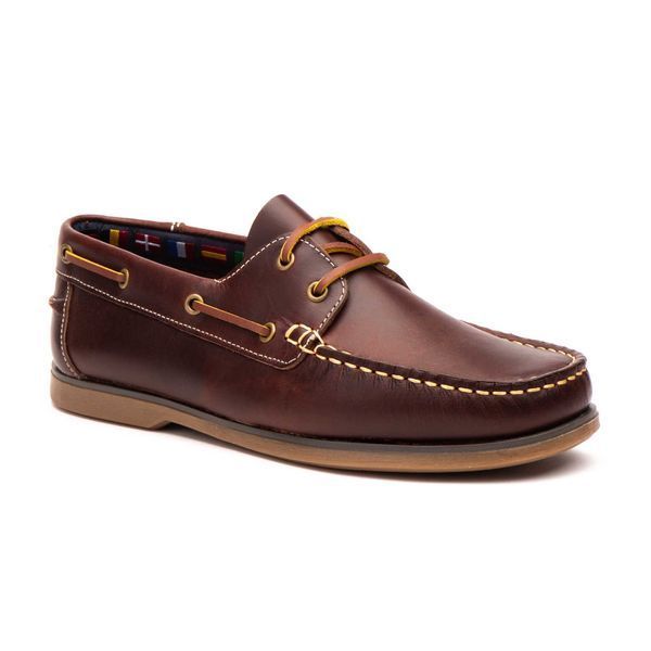Топсайдери Iberico marron (1821_45) коричнева шкіра 11566 фото