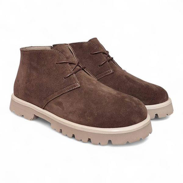 Зимові черевики Casual marron (4056_37) коричнева замша 10635 фото