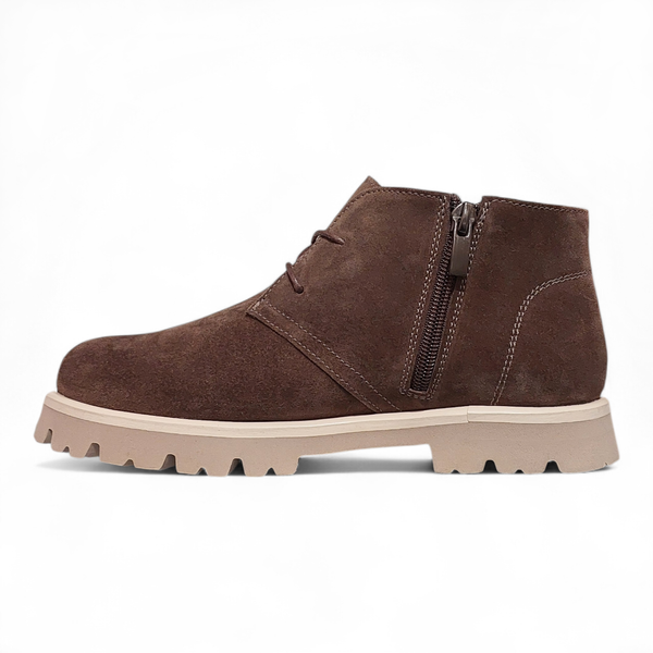 Зимові черевики Casual marron (4056_37) коричнева замша 10635 фото
