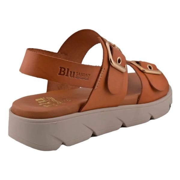 Сандалі з пряжками Blusandal cuero (3861_36) коричнева шкіра 9628 фото