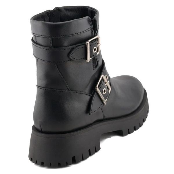 Черевики з пряжками Casual negro (4022_41) чорна шкіра 10388 фото